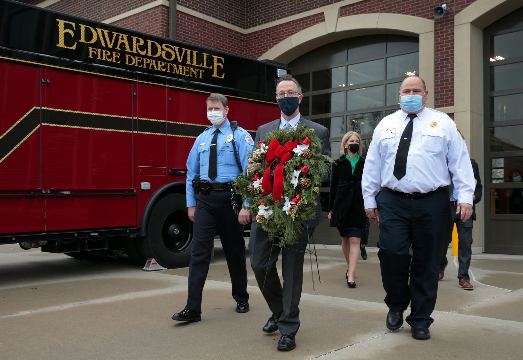 Tornado victims killed in Amazon building commemorated in Edwardsville